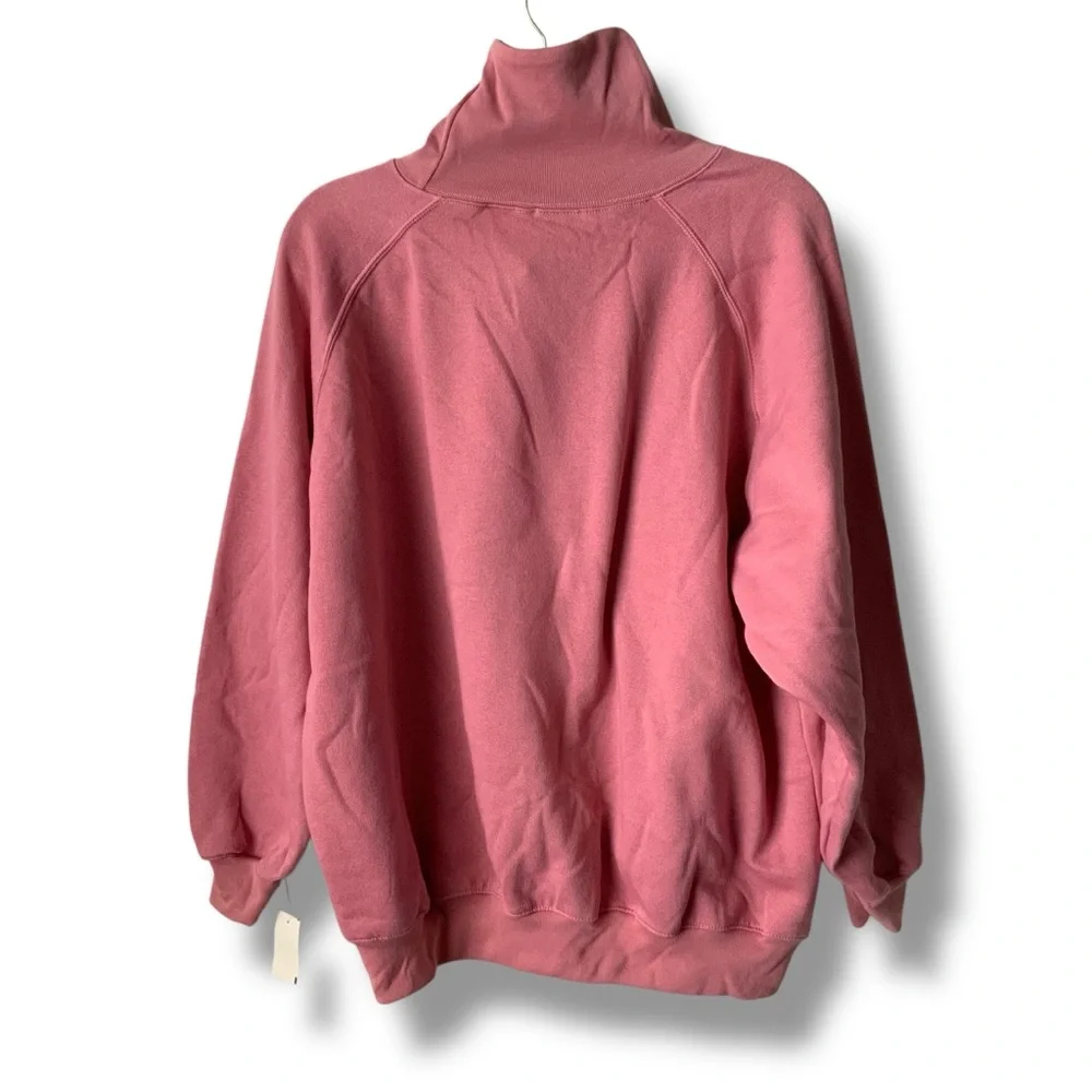 Vintage ACTIVE EXCHANGE Floral Women's Cowl Neck Sweatshirt Pink Size 1X